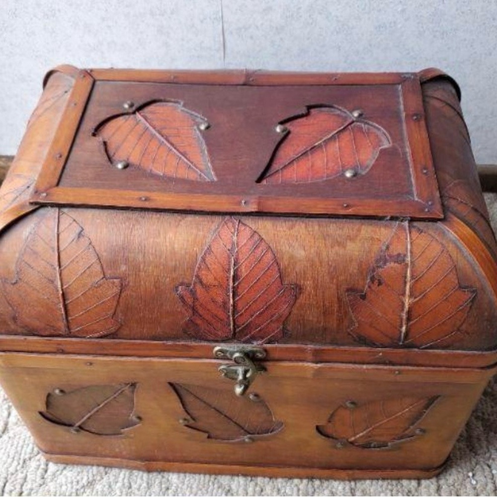 vintage luxury bamboo wood box